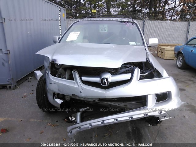 2HNYD18685H548136 - 2005 ACURA MDX TOURING SILVER photo 6