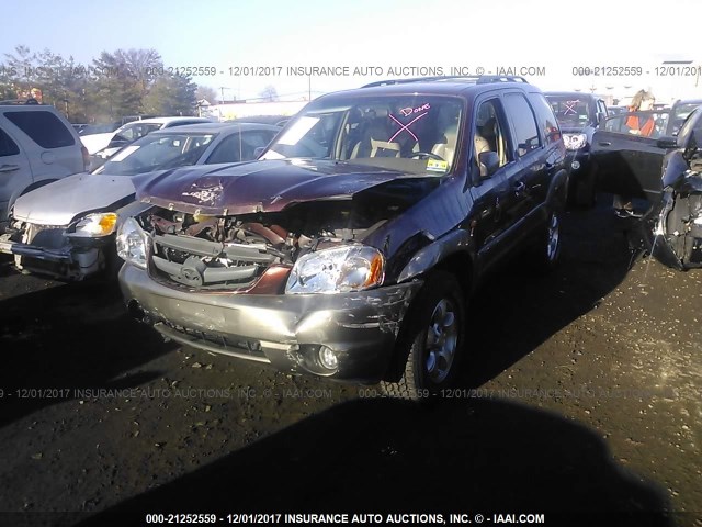 4F2CU081X1KM31286 - 2001 MAZDA TRIBUTE LX/ES მუქწითელი ფოტო 2