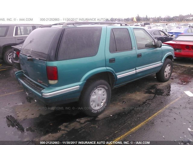 1GKDT13W1S2555839 - 1995 GMC JIMMY GREEN photo 4