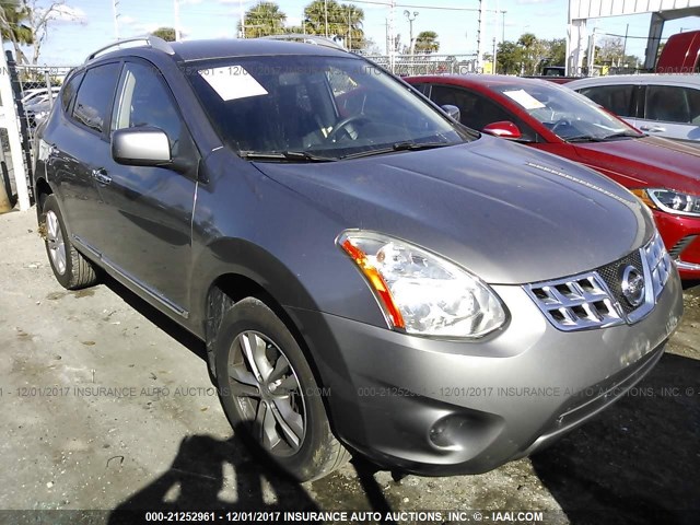 JN8AS5MT4DW517650 - 2013 NISSAN ROGUE S/SV GRAY photo 1