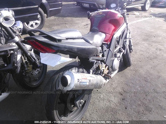 JS1VP53A572100025 - 2007 SUZUKI SV650 RED photo 4