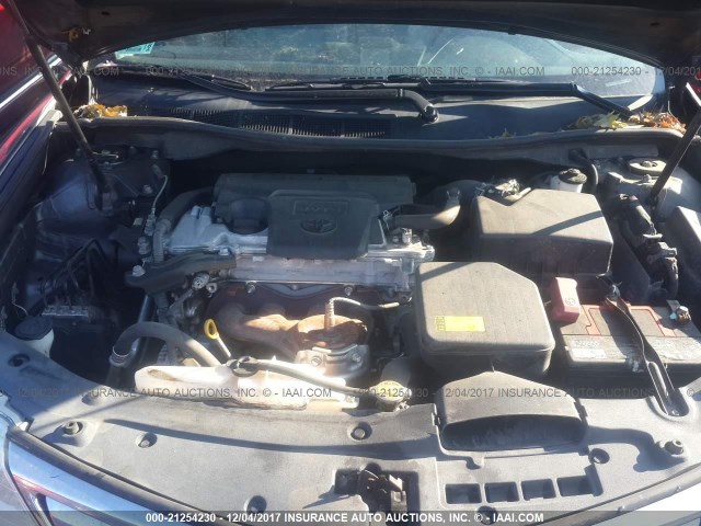 4T1BF1FK1CU040022 - 2012 TOYOTA CAMRY SE/LE/XLE ნაცრისფერი ფოტო 10