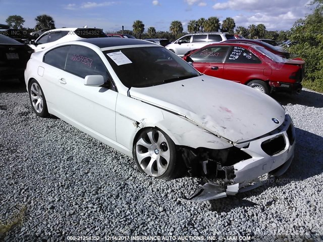 WBAEH13426CR50044 - 2006 BMW 650 I WHITE photo 1