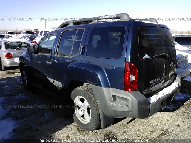 5N1AN08W17C516368 - 2007 NISSAN XTERRA OFF ROAD/S/SE BLUE photo 3