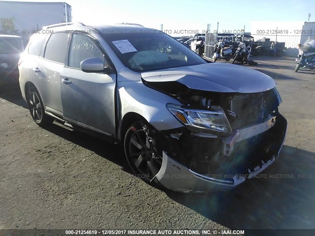 5N1AR2MM4DC636326 - 2013 NISSAN PATHFINDER S/SV/SL/PLATINUM 银色 照片 1