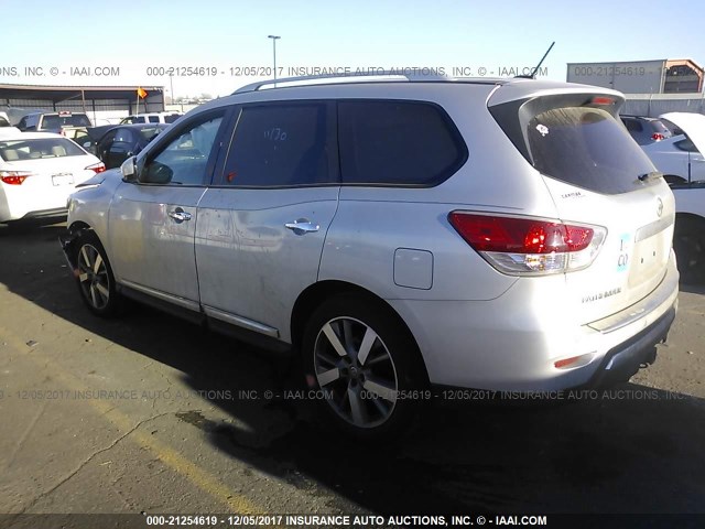 5N1AR2MM4DC636326 - 2013 NISSAN PATHFINDER S/SV/SL/PLATINUM 银色 照片 3