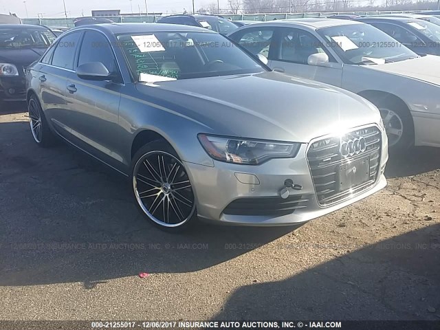 WAUGFAFC9DN053564 - 2013 AUDI A6 PREMIUM PLUS SILVER photo 1