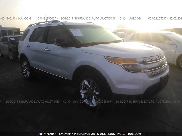 1FM5K7D89EGB36131 - 2014 FORD EXPLORER XLT WHITE photo 1