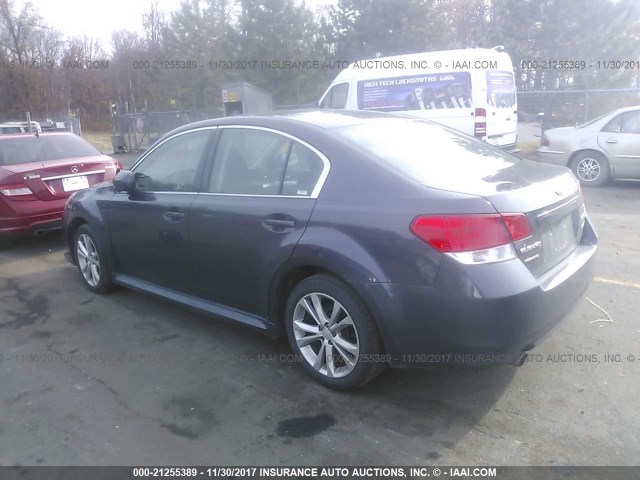 4S3BMBC65D3019267 - 2013 SUBARU LEGACY 2.5I PREMIUM GRAY photo 3