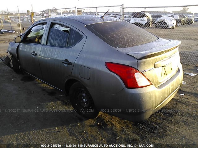 3N1CN7AP0FL921376 - 2015 NISSAN VERSA S/S PLUS/SV/SL GRAY photo 3