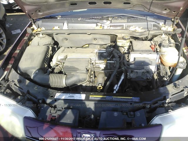 1G8AG52F33Z185380 - 2003 SATURN ION LEVEL 1 BURGUNDY photo 10