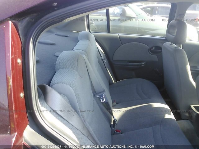 1G8AG52F33Z185380 - 2003 SATURN ION LEVEL 1 BURGUNDY photo 8