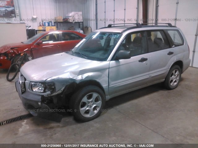 JF1SG65623H744358 - 2003 SUBARU FORESTER 2.5XS SILVER photo 2