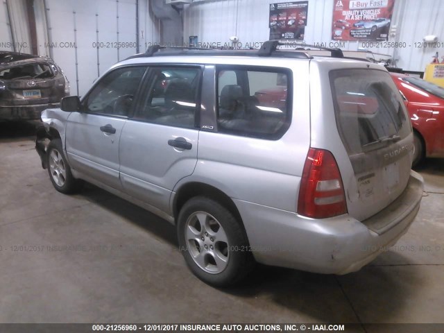 JF1SG65623H744358 - 2003 SUBARU FORESTER 2.5XS Серебристый фото 3