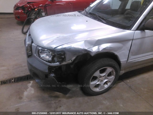 JF1SG65623H744358 - 2003 SUBARU FORESTER 2.5XS Серебристый фото 6