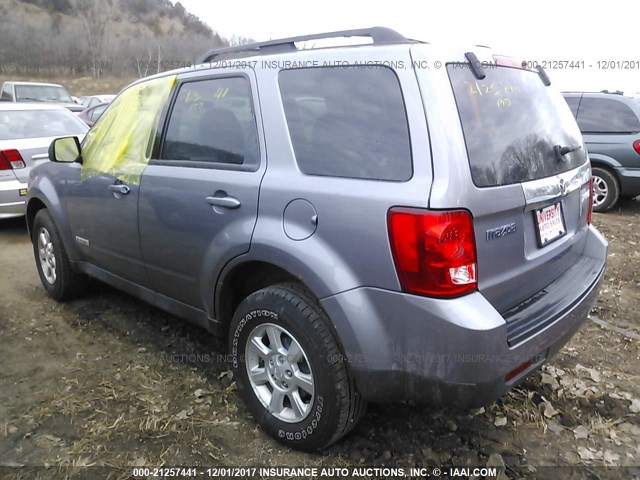 4F2CZ02Z78KM32101 - 2008 MAZDA TRIBUTE I GRAY photo 3