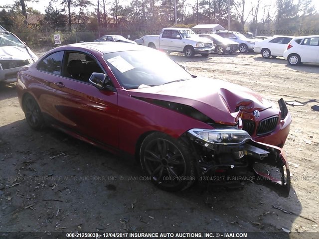 WBA1J7C58GV360970 - 2016 BMW M235I RED photo 1