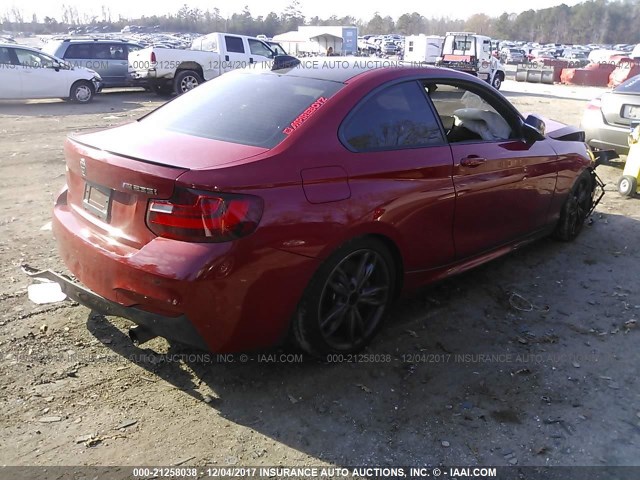 WBA1J7C58GV360970 - 2016 BMW M235I RED photo 4