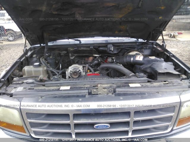 1FTJW35F7TEA13370 - 1996 FORD F350 BLACK photo 10