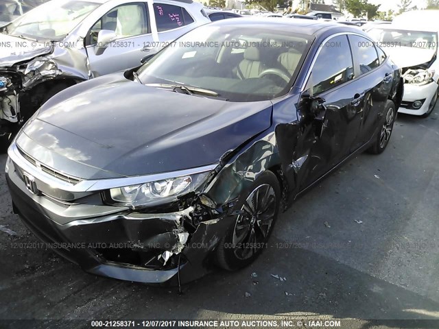 19XFC1F70HE003477 - 2017 HONDA CIVIC EXL GRAY photo 2