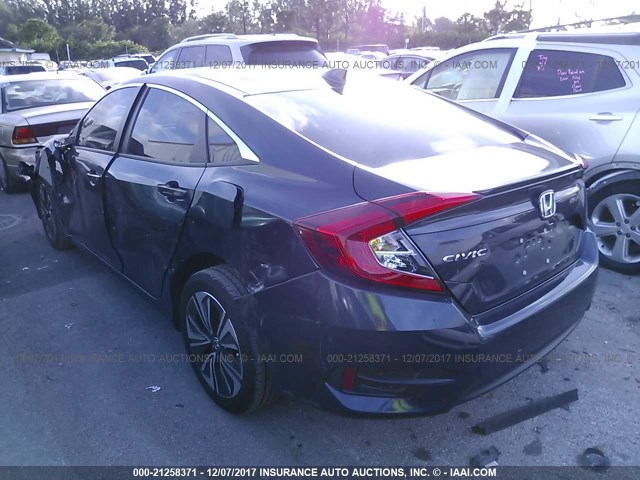 19XFC1F70HE003477 - 2017 HONDA CIVIC EXL GRAY photo 3