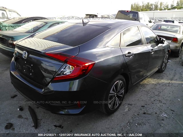 19XFC1F70HE003477 - 2017 HONDA CIVIC EXL GRAY photo 4