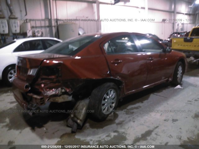 4A32B2FF0AE015643 - 2010 MITSUBISHI GALANT FE RED photo 4