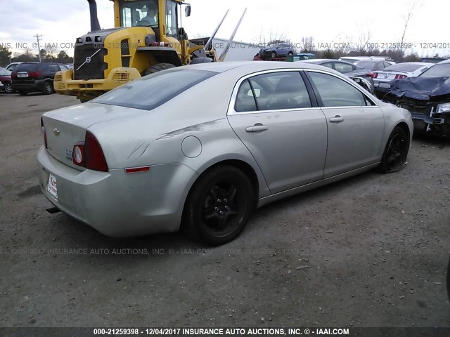 1G1ZA5EU8BF304196 - 2011 CHEVROLET MALIBU LS ოქროსფერი ფოტო 4