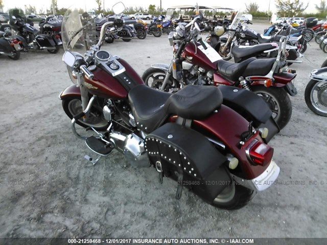 1HD1BX5149Y038191 - 2009 HARLEY-DAVIDSON FLSTF MAROON photo 3