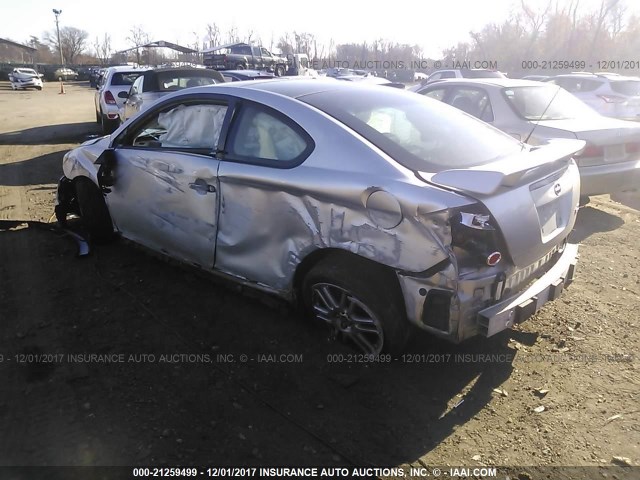 JTKDE167480230562 - 2008 TOYOTA SCION TC SILVER photo 3