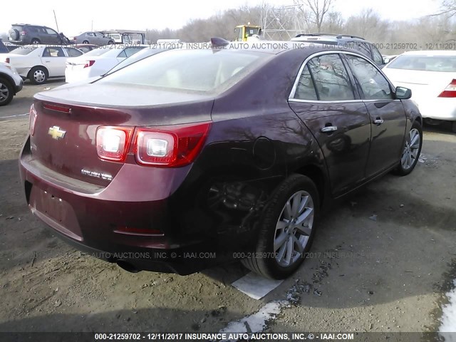 1G11F5SL1FF320899 - 2015 CHEVROLET MALIBU LTZ 栗色 照片 4