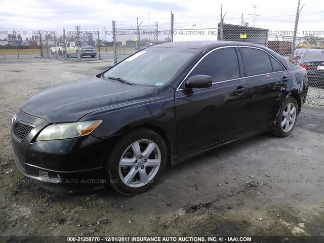 4T1BE46K17U191369 - 2007 TOYOTA CAMRY NEW GENERAT CE/LE/XLE/SE BLACK photo 2
