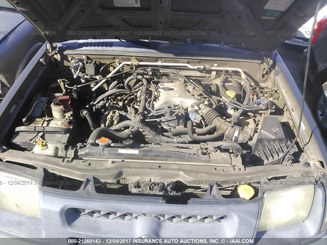 5N1ED28T61C589202 - 2001 NISSAN XTERRA XE/SE TAN photo 10