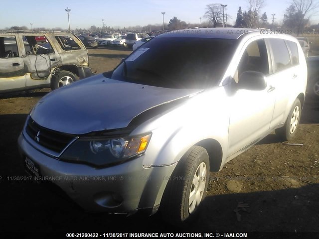 JA4MS31X77Z002210 - 2007 MITSUBISHI OUTLANDER ES/LS ვერცხლისფერი ფოტო 2