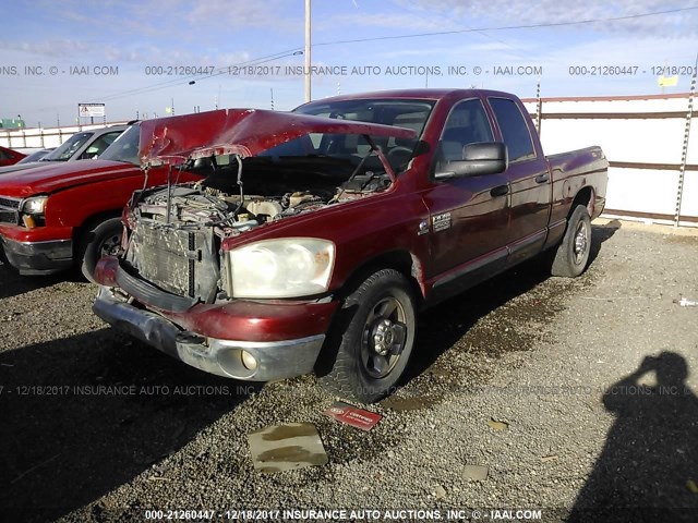 3D7KR28C97G745897 - 2007 DODGE RAM 2500 ST/SLT RED photo 2