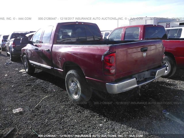 3D7KR28C97G745897 - 2007 DODGE RAM 2500 ST/SLT RED photo 3