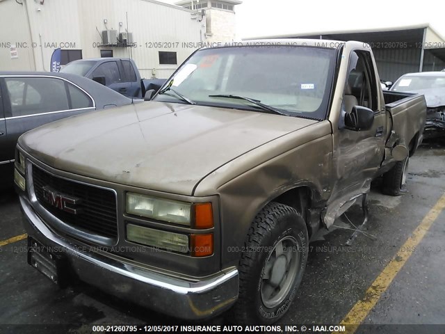 1GTEC14W1VZ549470 - 1997 GMC SIERRA C1500 GOLD photo 2