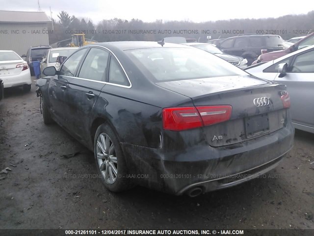 WAUHMAFC5EN056490 - 2014 AUDI A6 PRESTIGE შავი ფოტო 3