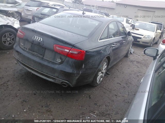 WAUHMAFC5EN056490 - 2014 AUDI A6 PRESTIGE შავი ფოტო 4