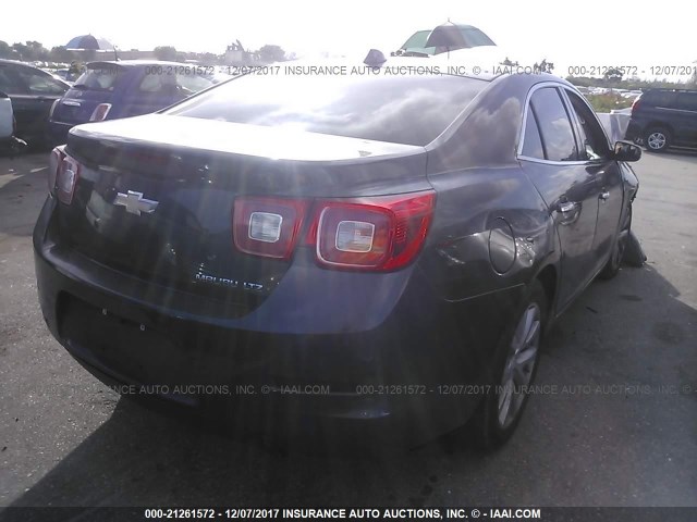 1G11H5SA4DF265063 - 2013 CHEVROLET MALIBU LTZ 灰色 照片 4