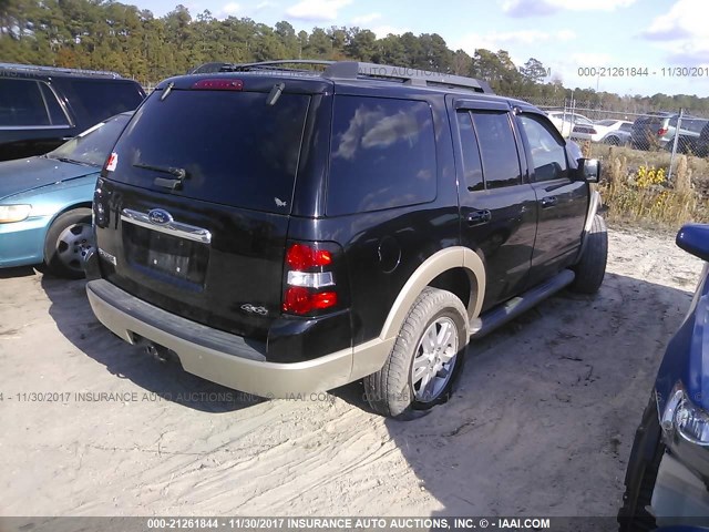 1FMEU7EE3AUA35533 - 2010 FORD EXPLORER EDDIE BAUER BLACK photo 4