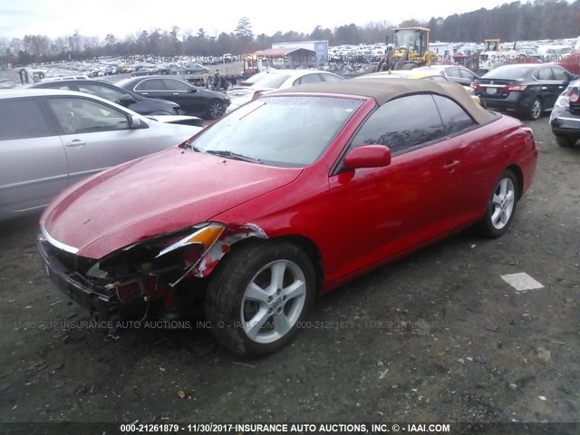 4T1FA38P06U083047 - 2006 TOYOTA CAMRY SOLARA SE/SLE წითელი ფოტო 2