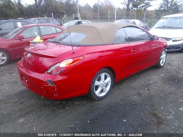 4T1FA38P06U083047 - 2006 TOYOTA CAMRY SOLARA SE/SLE წითელი ფოტო 4