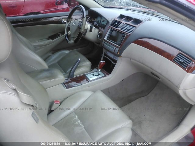 4T1FA38P06U083047 - 2006 TOYOTA CAMRY SOLARA SE/SLE წითელი ფოტო 5