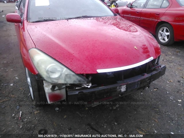 4T1FA38P06U083047 - 2006 TOYOTA CAMRY SOLARA SE/SLE RED photo 6