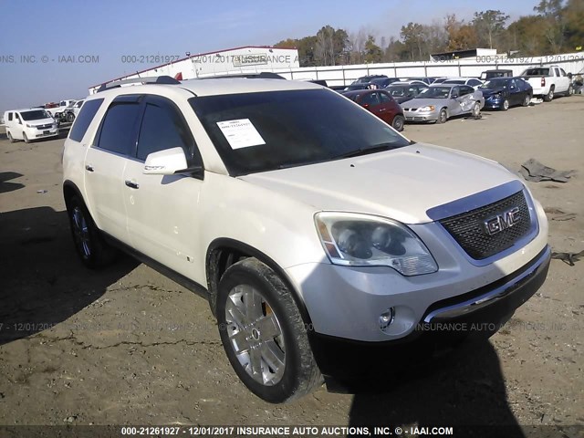 1GKLRNED9AJ117961 - 2010 GMC ACADIA SLT-2 WHITE photo 1