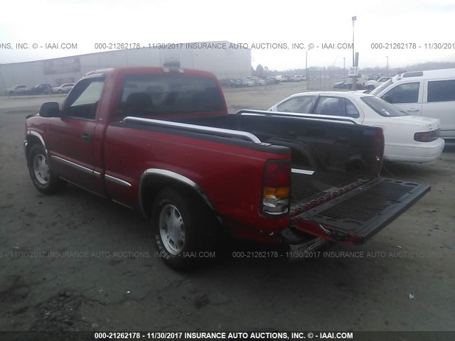 1GTEC14T21Z322840 - 2001 GMC NEW SIERRA C1500 RED photo 3