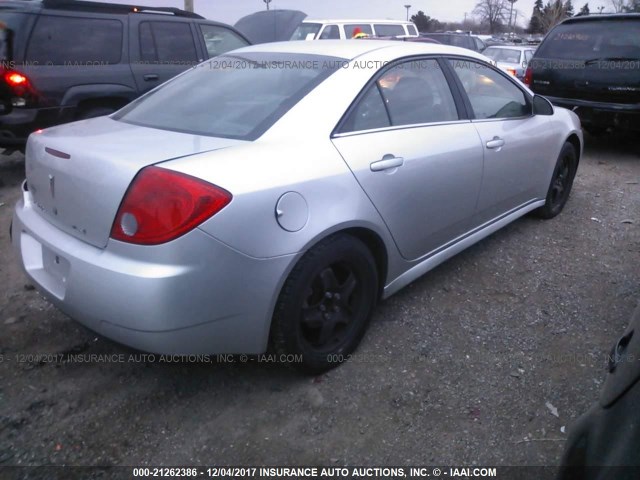 1G2ZA5E0XA4148715 - 2010 PONTIAC G6 SILVER photo 4