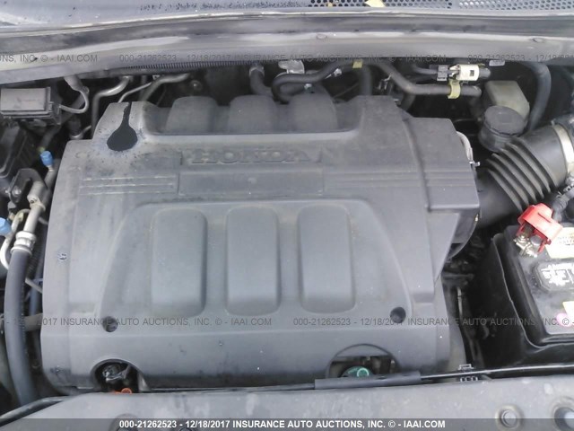 5FNRL3H65AB032874 - 2010 HONDA ODYSSEY EXL ნაცრისფერი ფოტო 10