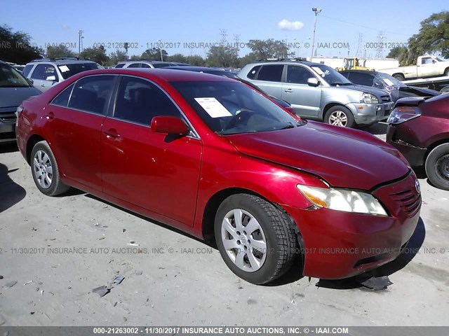 4T1BE46K67U185650 - 2007 TOYOTA CAMRY NEW GENERAT CE/LE/XLE/SE RED photo 2